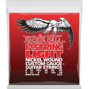 Ernie Ball 2233 12-String Electric Guitar Light Slinky Nickel